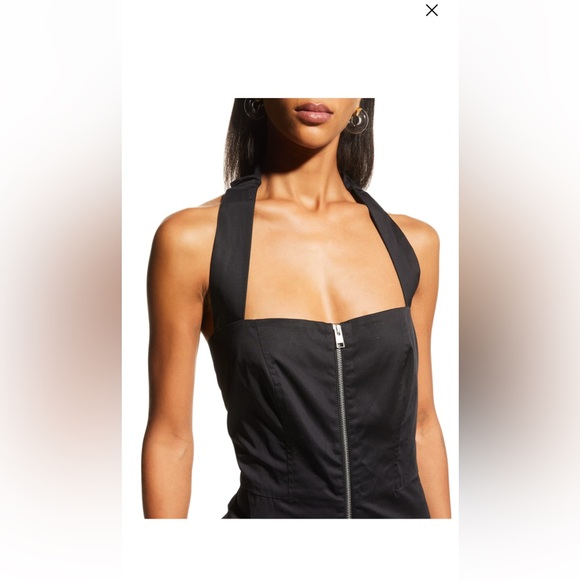 NEW FRAME Zip-Front Halter Jumpsuit - size XS - Picture 6 of 10